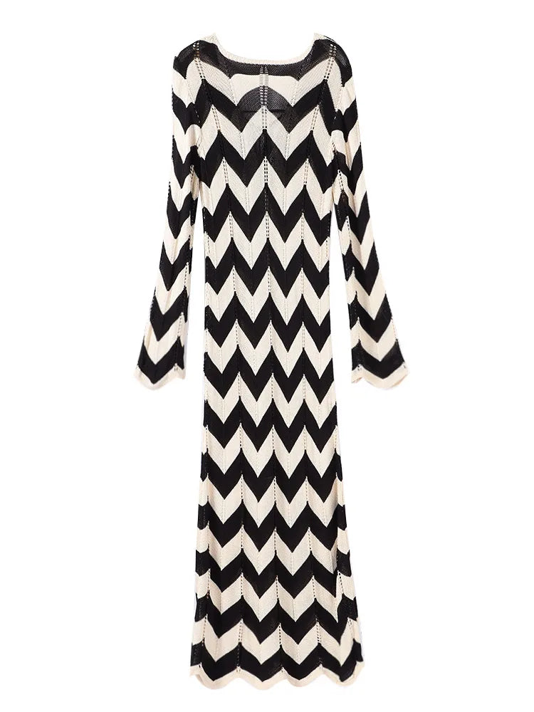 Salida de playa Platanitos silueta maxi resort wear
