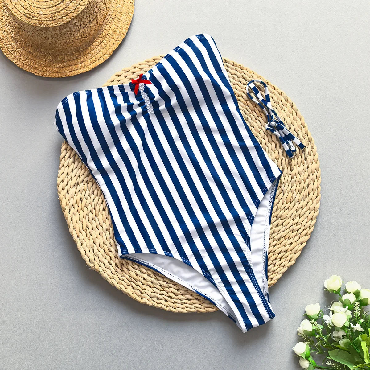 Maillot Aumare Allegra a rayas para días de playa