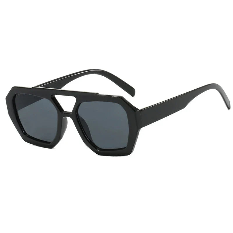 Lentes de sol Aumare Es Vedrà negro total montura geométrica