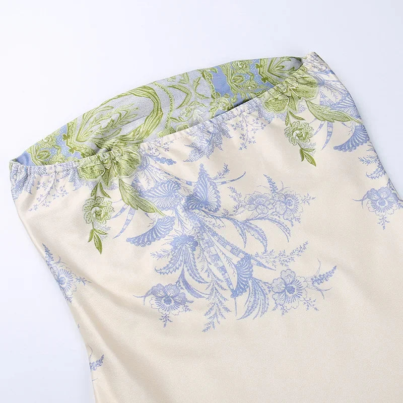 Vestido Aumare Bordighera estampado floral primaveral
