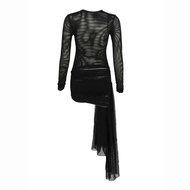 Vestido Aumare Capri de playa con detalle de manga larga