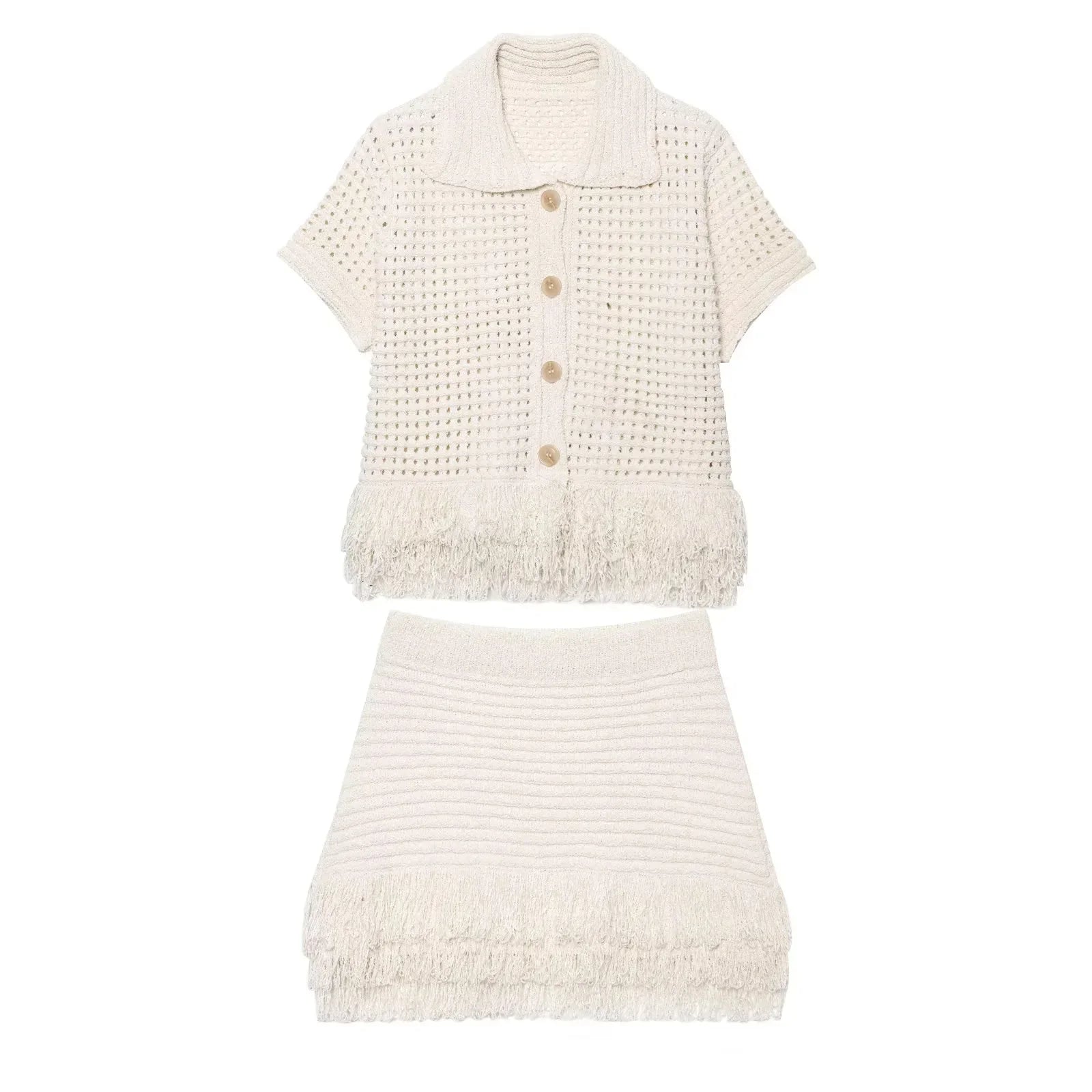Conjunto Aumare Sisal — look completo de resort