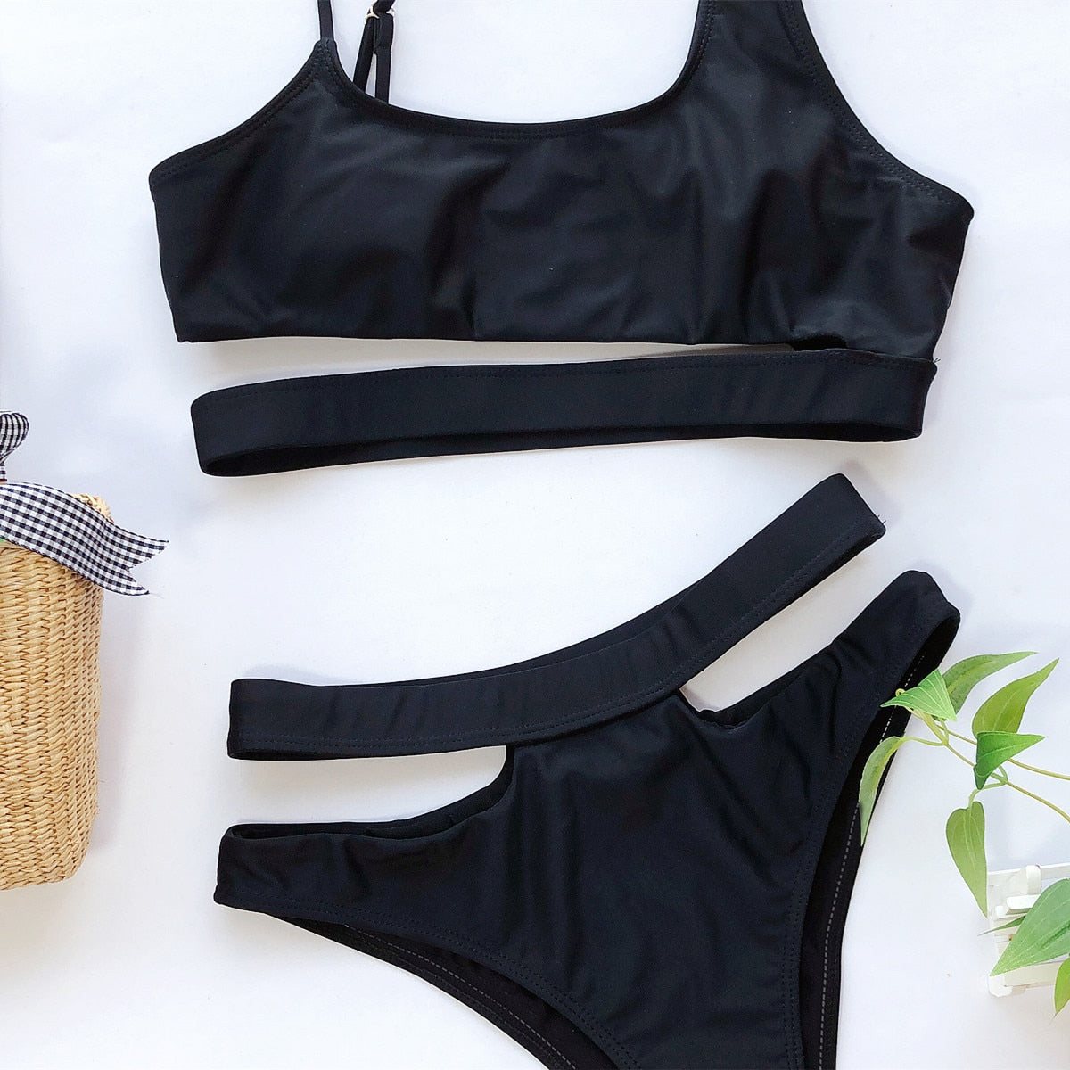 Conjunto bikini Aumare Veruschka vista lateral