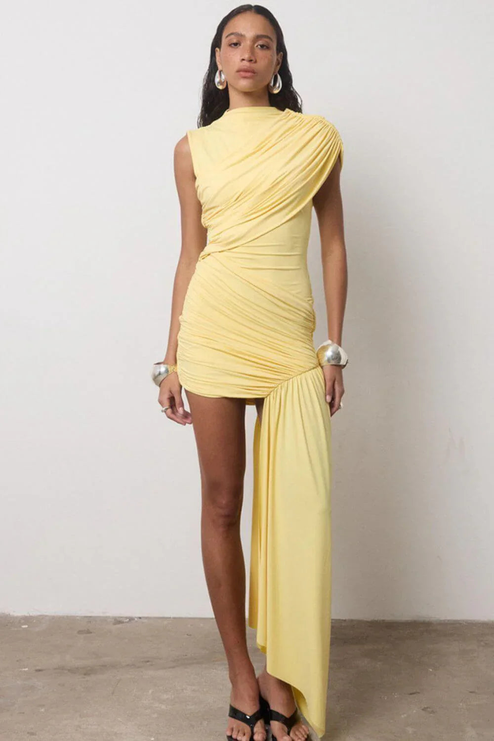 Vestido Aumare Ravello en amarillo